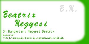 beatrix megyesi business card